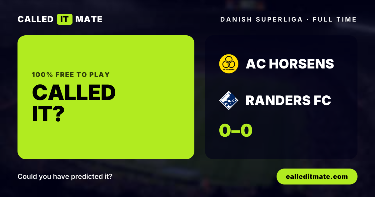 AC Horsens vs Randers FC Prediction, Fan Picks & Live Score (16 Oct)
